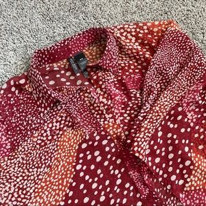 Michele Bohbot Bisou Bisou Button Down Blouse